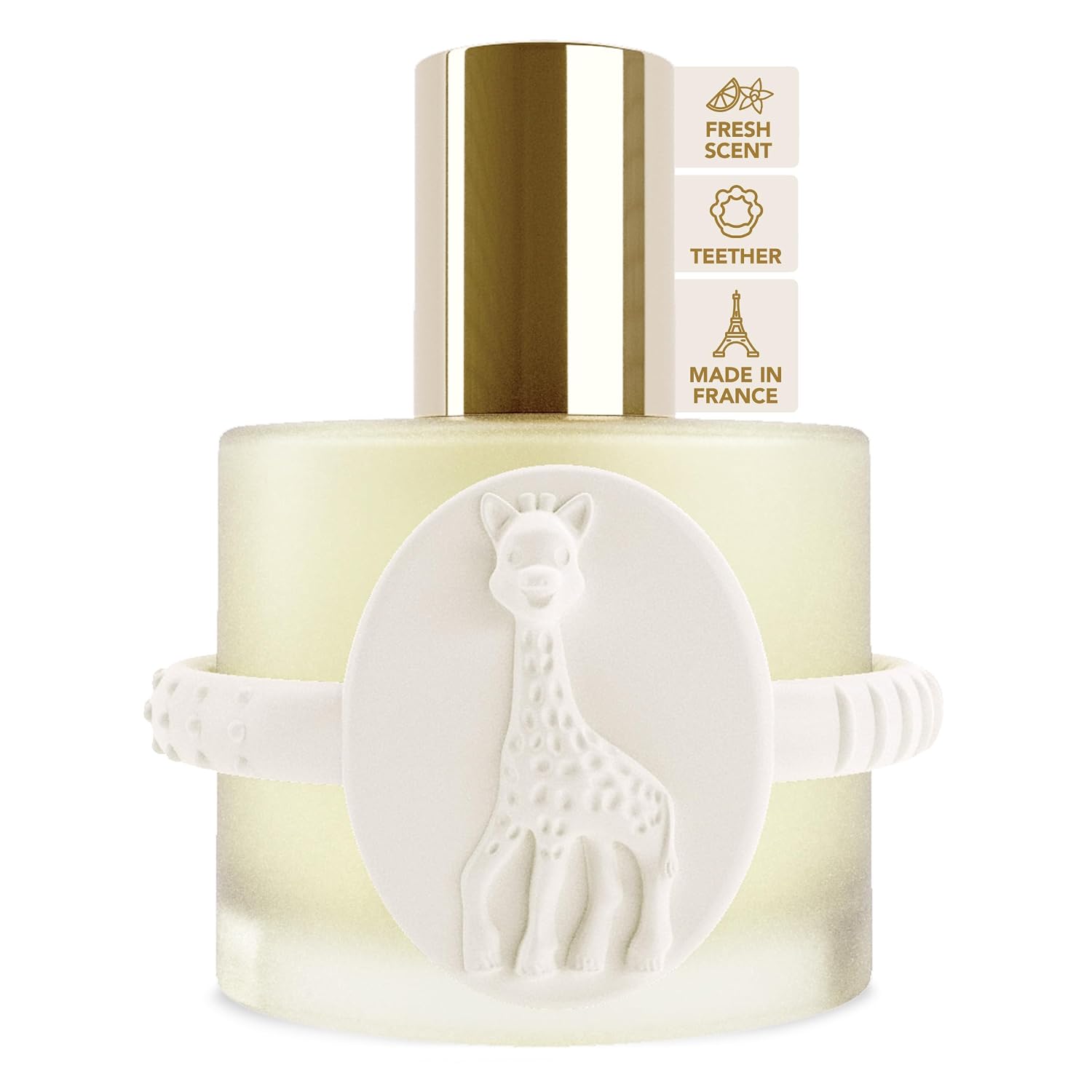 Sophie la girafe Eau de Soin Scented Skincare Water | Includes Sophie Teether | Alcohol Free | Nostalgic Childhood Scent of Orange Blossom & Vanilla 50 ml or 1.7 fl oz