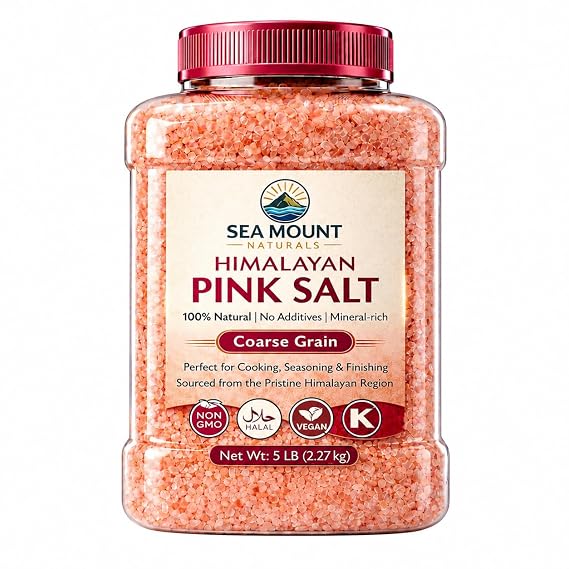 Sea Mount Naturals Himalayan Pink Salt Coarse, Grinder Refill, 5 lb