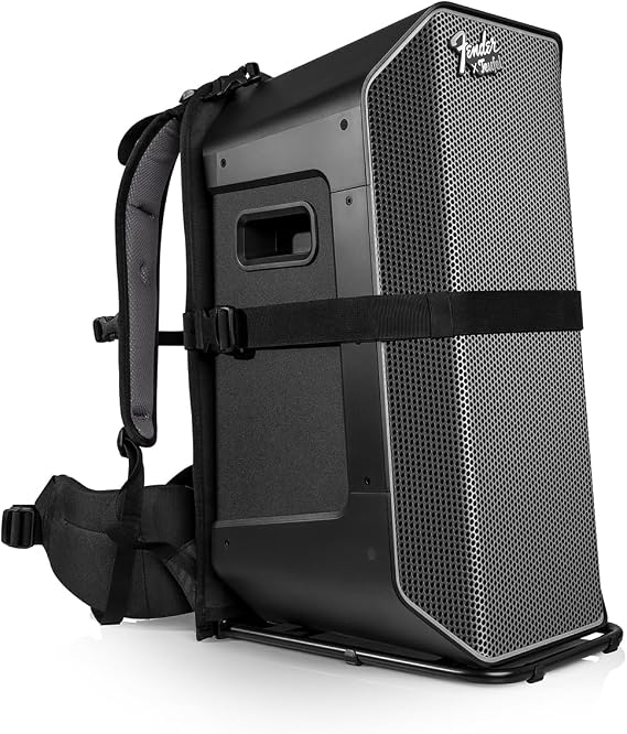 Fender x Teufel ROCKSTER AIR 2 Portable Wireless Bluetooth Speaker with Premium Backpack Bundle Set - Powerful Sound, 58 Hours Playtime, Party & Event Speaker, Mic & Guitar Inputs