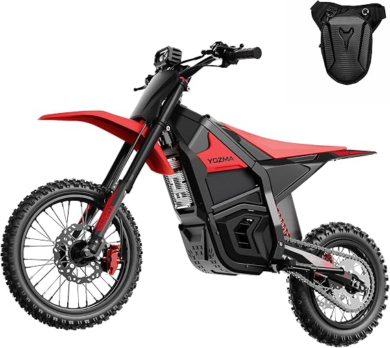 Yozma IN10 Off-Road Electric Mini Dirt Bike for Teens & Adults, 2600W Electric-Motorcycle with 1123.2AH Removable Battery Ebike, Dual Hydraulic Brakes and Suspensions Mountain E Dirt Bike