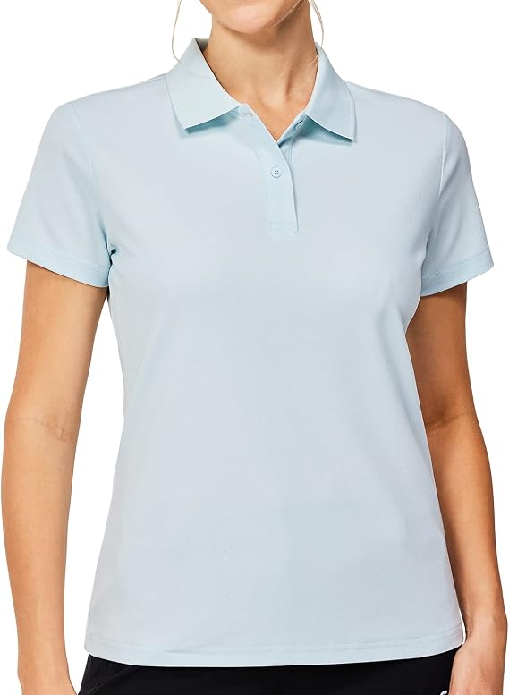 Casei Women's Short Sleeve Golf Polo Shirts Quick Dry UPF 50+ Collared