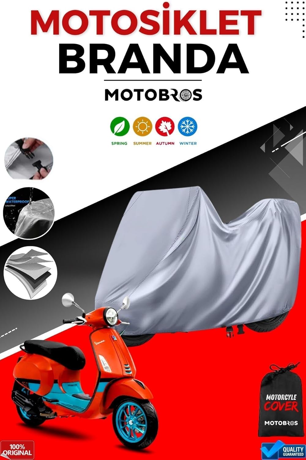 Motobros Yamaha Xsr 700 ile uyumlu Motosiklet Brandası-50