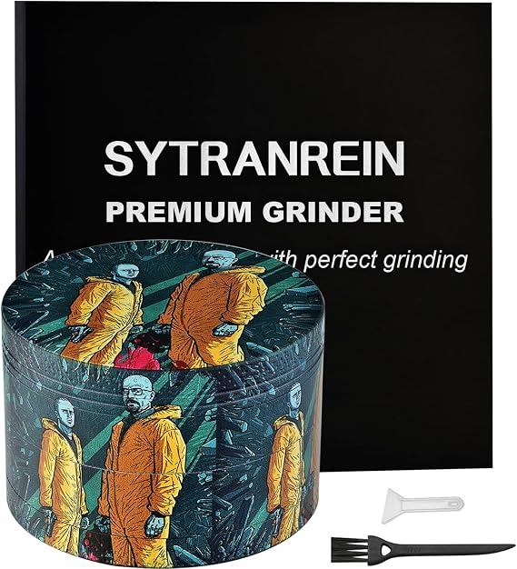 Herb Grinder,2.5inch 4 Parts Spice Grinder with Pollen Catcher, Color Painting Metal Grinder for Dry Herb and Spices (Green)