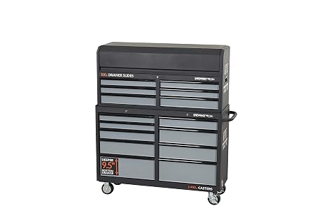 52 in. 15-Drawer Tool Chest and Rolling Cabinet Combo