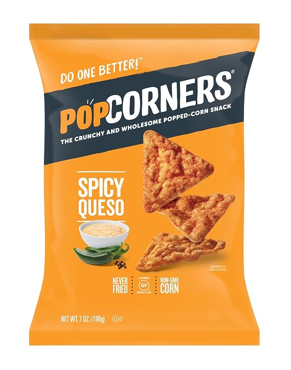 Popcorners, Spicy Queso Chips, 5 Ounce