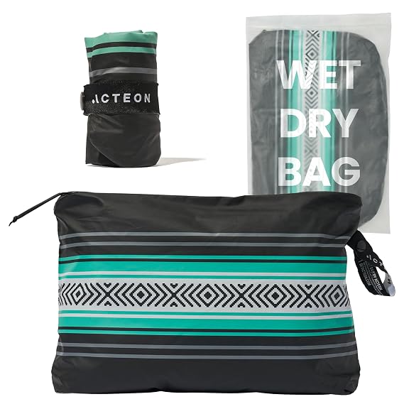 Acteon Water-Resistant Bag - Small Water-Resistant Bags for Swimming & Travel - Water-Resistant Pool & Beach Pouch Sandproof - Dry Bags for Travel, Towels, Swimsuit, Small Laundry & Toiletries