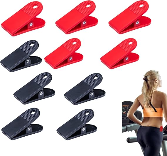 Treadmill Safety Switch Clips, Red, Black