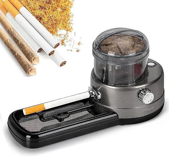 Automatic Roller Maker Injector, Minin Portable Cigarette Tobacco Roller Maker, 4 Gears Compactness Adjustable, Electric Cigarette Rolling Machine, for 5.5mm/6.5mm Tubes and Rolling Papers