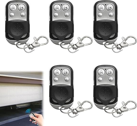 5 PCS 433MHz Remote Universal Garage Door, Garage Door Remote, Remoted Garagge Doors Opener, Universal Garagee Doors Opener Remotes for Garagee Doors Roller Shutters Electric Gates