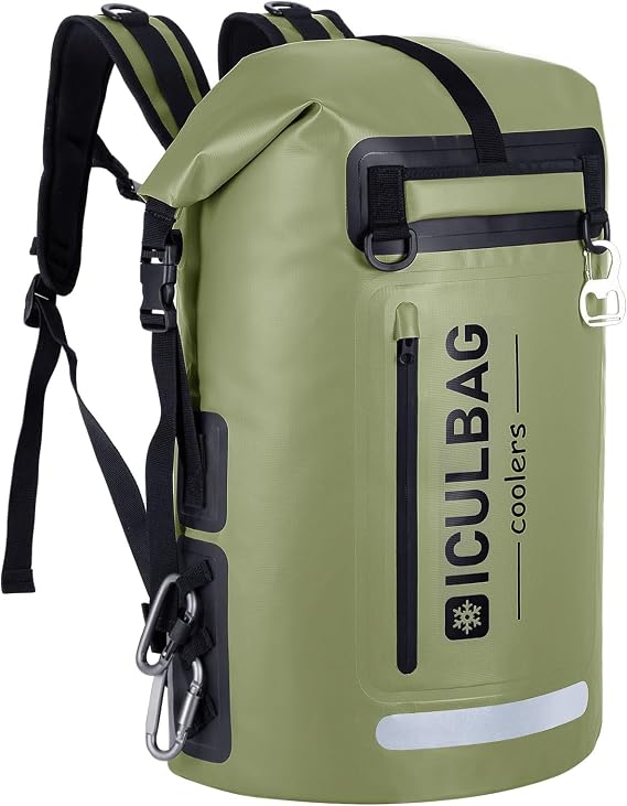 48cans Large Cooler Backpack Insulated Waterproof for Men Women Insulated Backpack Cooler Leak Proof Waterproof for 12 Hours Cooling for Camping Picnic Hiking Beach Travel Kayaking