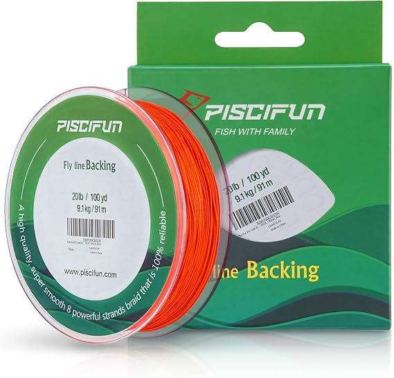 Piscifun Fly Line Backing, Braided Fly Backing Line