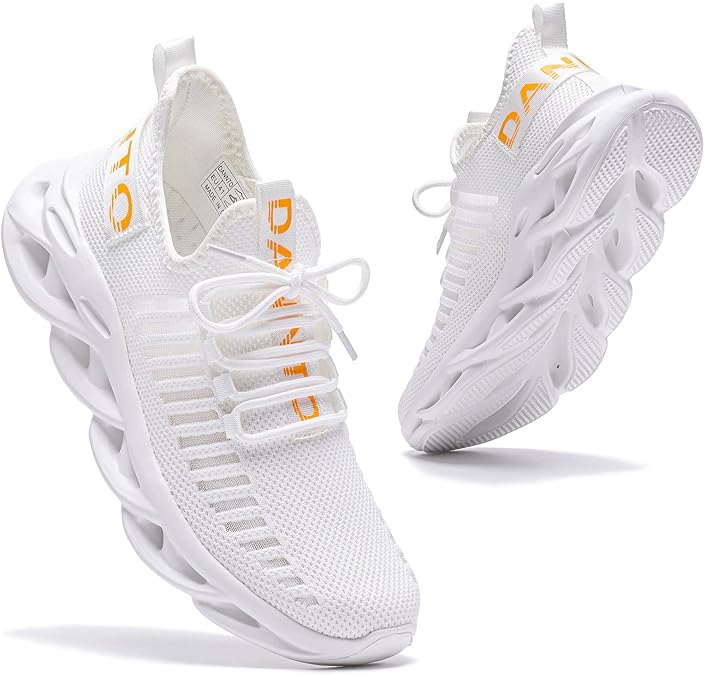 Dannto Men’s/Women’s Running Shoes Trainers Lightweight Breathable Non-Slip Sports Shoes Fashionable Gym Fitness Outdoor Road Running Shoes Cushioning running shoes