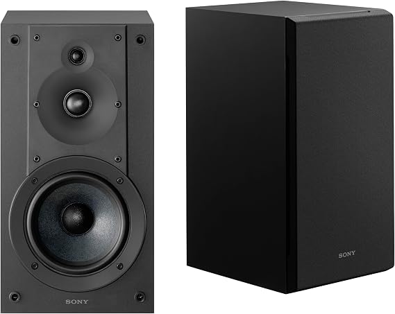 Sony SS-CS5M2 3-Way 3-Driver Hi-Res Compact Bookshelf Speakers (Pair)