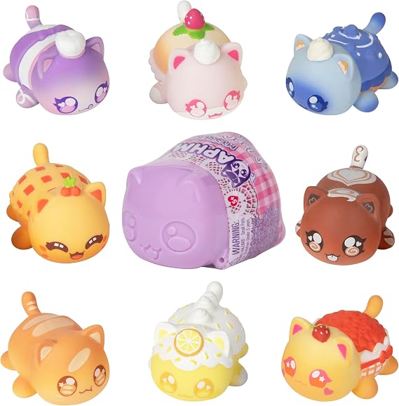 Aphmau MeeMeows Bakery Series Squishy Mystery Figure – Collectible Cat Blind Box Toy with 8 Bakery Styles to Find, STYLES MAY VARY