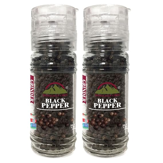 Himalayan Chef Black Pepper Grinder-2 Count (Pack of 1)