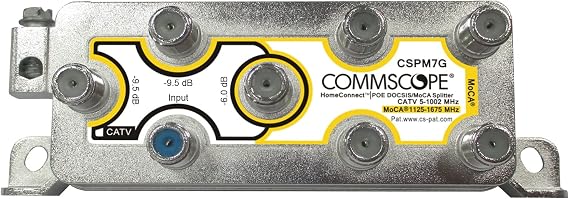 CommScope 8 Way CSPM7G Coax Splitter with MoCA & POE Filter
