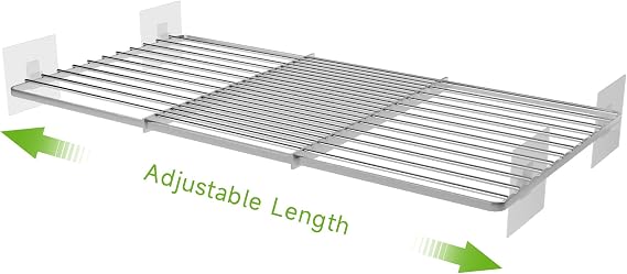 Expandable Closet Shelves Organizer, Adjustable Rack, Small, 1 Pack
