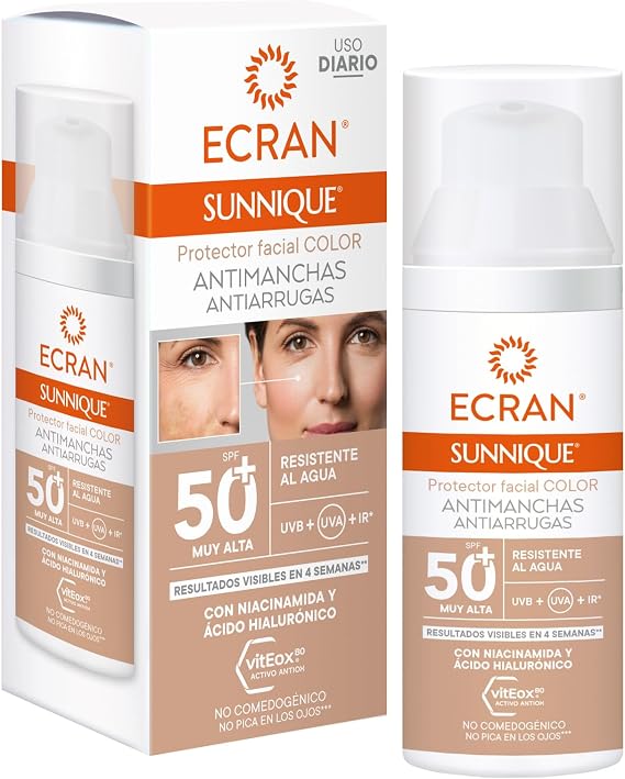 ECRAN SUNNIQUE antimanchas color SPF50+ 50 ml
