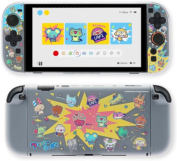 GeekShare Protective Shell Compatible with Switch 2, Kawaii Cartoon Dockable Case Compatible with Switch 2, Anti-Scratch and Shock-Absorption Design Cover Skin - LAFI Legion