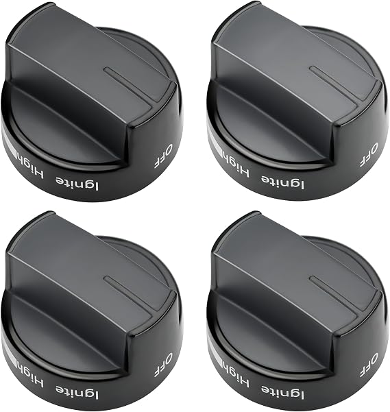 Upgraded W10339442 Stove Knobs Replacements for Whirlpool Gas Range, Replaces WPW10339442VP, 2311008, AP6019877, PS11753188, EAP11753188, 4 Pack