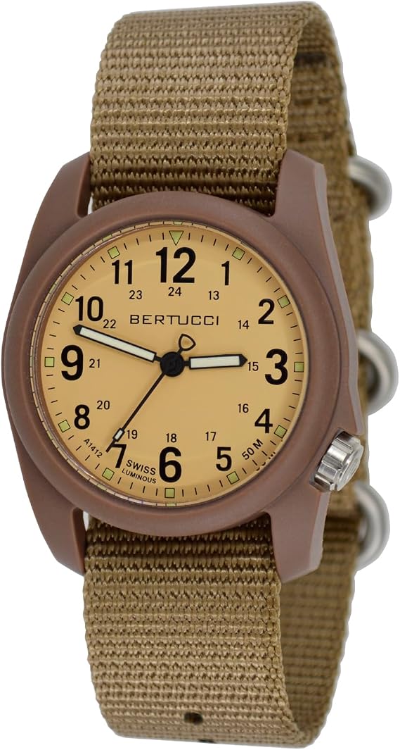 BERTUCCI Field Watch - DX3 FieldTM - Coyote Dial/Dk. Khaki Case/Coyote Nylon Band 11021