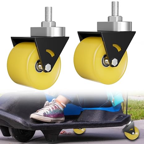 Complete Caster Wheels Assembly Fit for Razor Crazy Cart XL DLX, 2 Pack