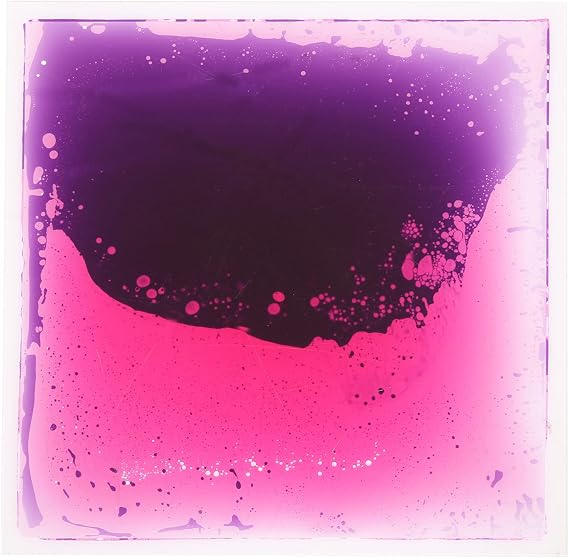 Fun And Function Jumbo Gel Floor Tiles - Large (20 x 20 Inch) Liquid Floor Tiles for Sensory Needs Sensory Floor Tiles for School, Office, Clinic Floor - Purple - 1 Pack Ages 3+