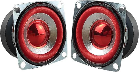 Gikfun 2" 4Ohm 5W Full Range Audio Speaker Stereo Woofer Loudspeaker for Arduino Replacement (Pack of 2pcs) EK1949