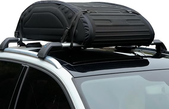 Naturnest Rooftop Cargo Carrier Bag, Waterproof Soft Rooftop Box, Aerodynamic Low-Profile Design for Better Gas Mileage, Fits All Vehicles with/Without Roof Rack SUV, Truck, Van, Jeeps