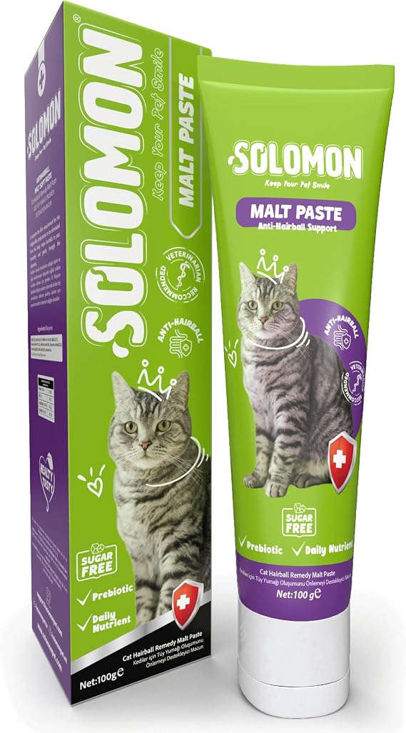 Solomon Malt Paste 100 Gr Malt Paste Supporting Cat Featherball Prevention