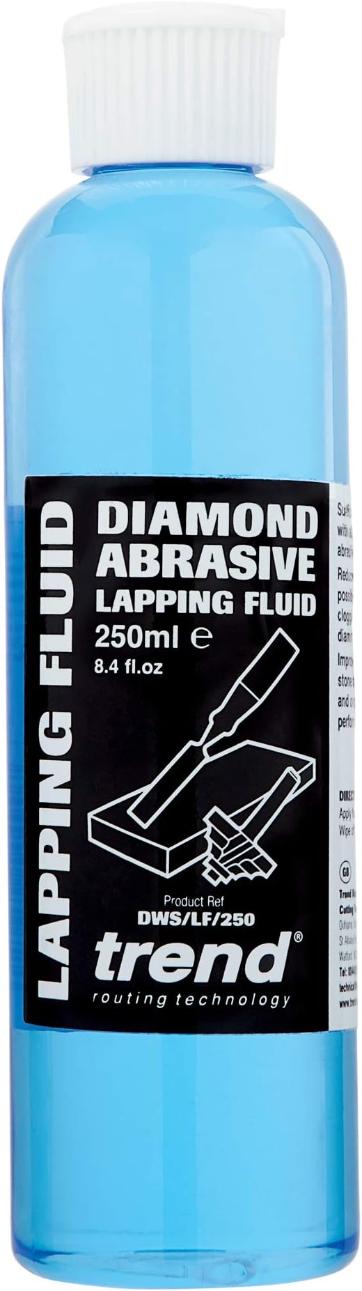 Trend Diamond Abrasive Lapping Fluid, 8.4 fl oz, Blue, Professional Grade Sharpening Fluid for Optimum Performance, DWS/LF/250