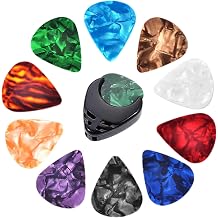 Guitar Celections for Kids: 10x Assorted Colors 0.45mm, Professional Practice Plectrum, Smooth Edge Rip Selection | Beginner Friendly for Layer Lessons Use