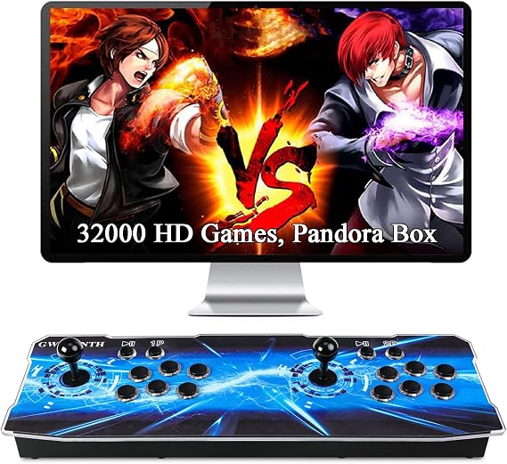 GWALSNTH 32000 in 1 Pandora Box 60S Arcade Games Console, Plug and Play Video Game,1280X720 Display,Search/Save/Hide/ Pause,1-4 Players ...