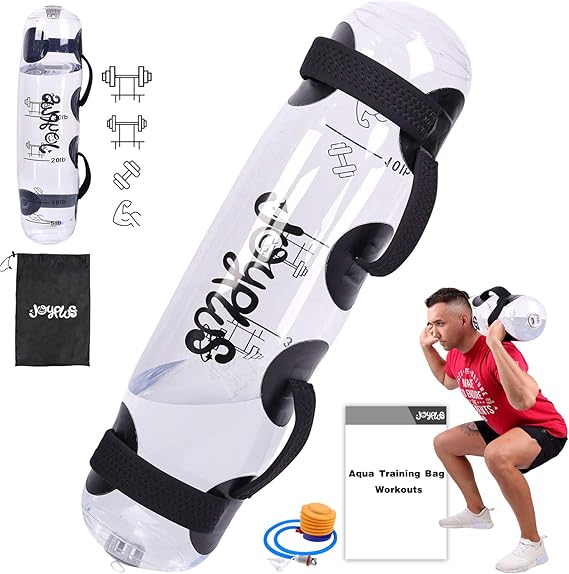 JOYPLUS Aqua Bag Workout, Adjustable Training Bag and Power Bag with Water, Core and Balance Trainer, Portable Stability Fitness &Full Body Exercise Equipment for Weight