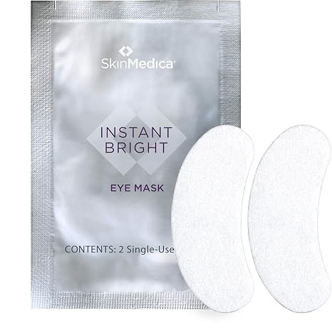 SkinMedica Instant Bright Under Eye Masks - Cooling Eye Patches to Help Reduce the Appearance of Puffiness & Dark Circles - Soothes & Hydrates Skin with Unique Hydrogel Technology (6 Count)
