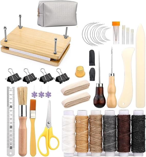 JUPEAN Bookbinding Tool Book Press Bookbinding Kits for Beginners