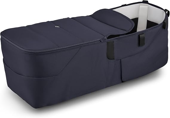 Bugaboo Donkey 6 Twin Bassinet Fabric | Complete Twin Bassinet Set for Side-by-Side Double Stroller Conversion | Organic Cotton Lining - Deep Indigo