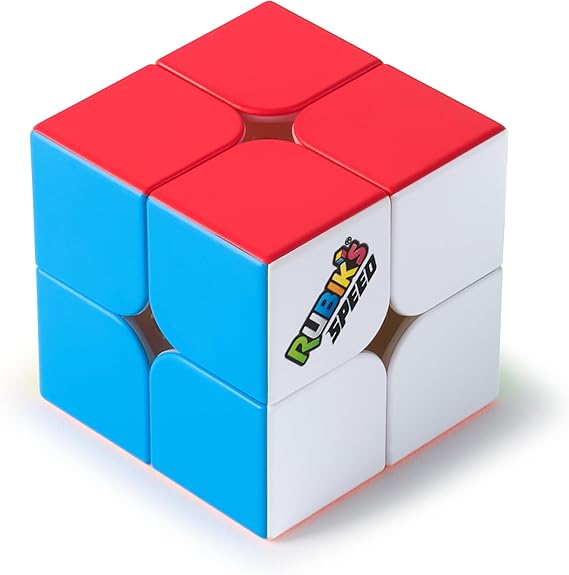 Rubik's Cube 2x2 Speed Cube Super Fast Solving Problem Solving Brain Teasers Classic Color Matching Puzzle Fidget Toy Sensory Puzzle for Adults Teens Kids Ages 8+ | 素早い解決のための強力なコア、反省力、論理的思考、素早い思考スキル、対象年齢8歳以上。