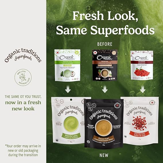 Organic Traditions Matcha Green Tea Powder, Authentic Japanese Tencha 3.5oz | Japanese Tencha Leaves Rich in Antioxidants, Naturally Occurring L Theanine, Supports Calm Focus, Whisk for Tea or Lattes
