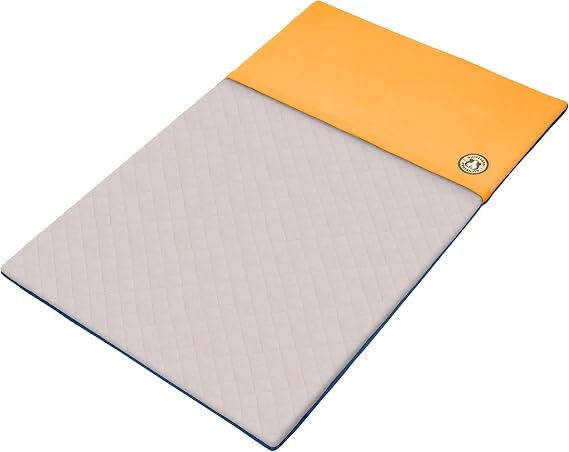 GuineaDad Original Reusable Cage Liner Orange Fleece Bedding with Burrowing Pocket Extra Absorbent Core & Waterproof Bottom Fits C&C 2x3 Guinea Pig Cages Small Animal Supplies