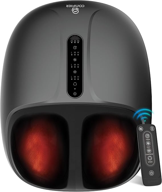 COMFIER Large Shiatsu Foot Massager with Heat, Size 15, FSA Eligible HSA