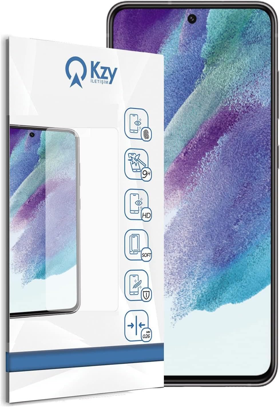 KZY CONTACT Tempered Screen Protector Unbreakable Glass compatible with Samsung Galaxy S21 FE