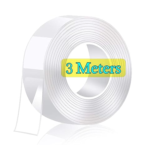 Deluxe Ultra Super Strong High Strength Nano Technology Double Sided Texture Transparent 3 mt Tape