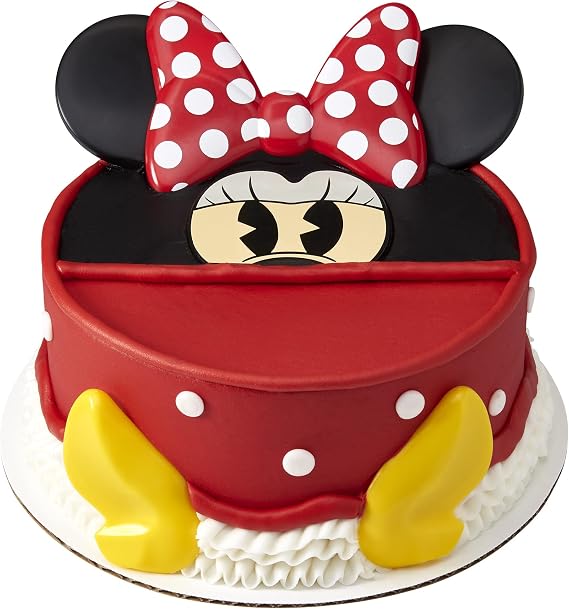 Disney Minnie Mouse Cake Topper | 6 Piece Birthday Party Decoration Set