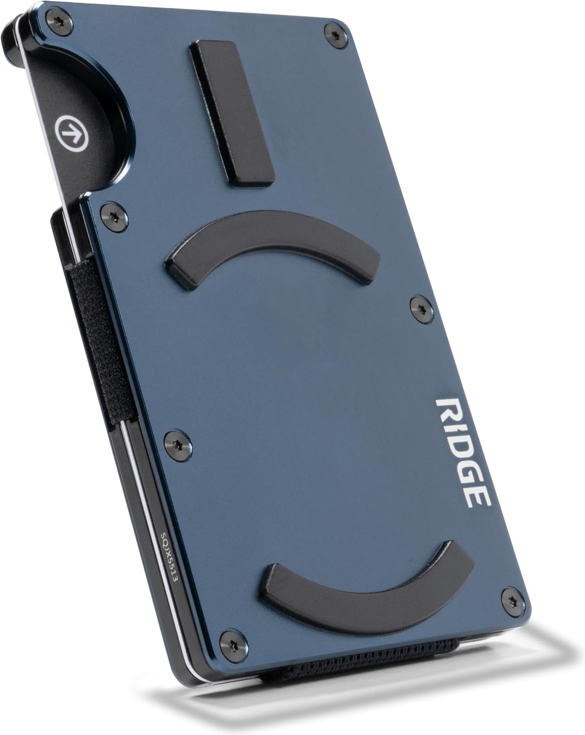 Ridge Wallet for Men - Slim Minimalist Compact Wallet, RFID Protected Front Pocket Wallets for Men, Integrated Cash Strap Card Holder