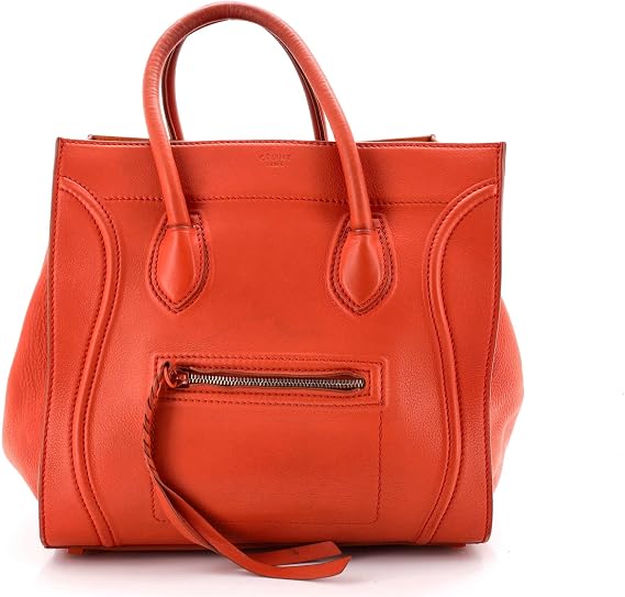 Pre-Loved Phantom Bag Grainy Leather Medium, Orange
