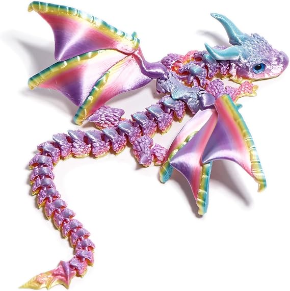 AICase for Kpop Merch Toys Gifts Birthday Decorations How to Train Dragon Toys,3D Printed Dragon with Wings,Wings of Fire Fidget,Flexible Articulated Winged,Christmas Stocking Stuffer