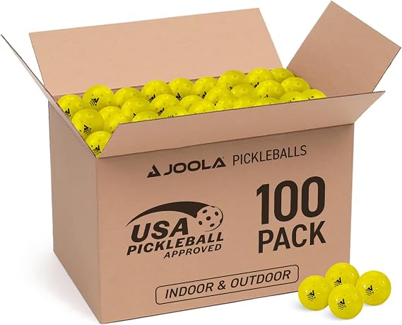 JOOLA Primo Pickleball Balls - Tournament Indoor and Outdoor Pickleball Balls - USAPA Approved - Ideally Weighted and Precision Crafted 40 Hole Design Official Size
