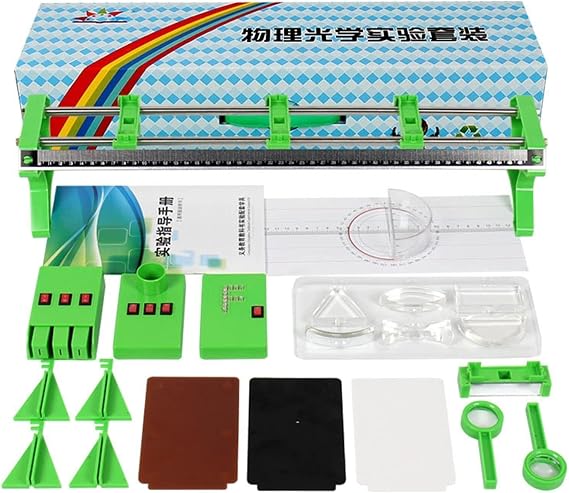 Physical Optics Instrument Experiment Box Science Laboratory Equipment Optical Bench Lens Small Hole Imaging Physical Optical Set Teaching Aids, Science Experim