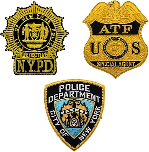 OYSTERBOY 3pcs NYPD ATF Special Agent Tactical Patch Hook & Loop New York City Police Department